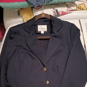 Linea by Louis Dell'Olio Navy Women's Blazer and skirt